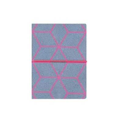 Opakowanie Notes z gumką 80k szaro-różowy