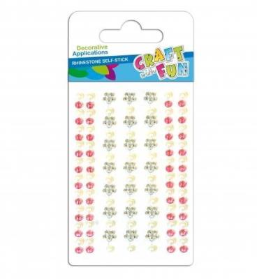 Opakowanie Ozdoba dekoracyjna krysztalki samoprzylepne mix