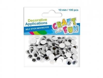 Opakowanie Ozdoba dekoracyjna oczy 10mm 100el