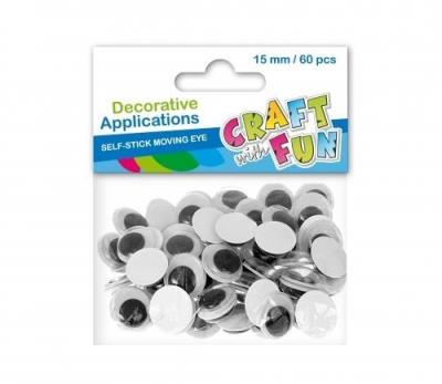 Opakowanie Ozdoba dekoracyjna oczy 15mm 60el