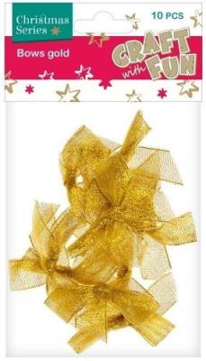 Opakowanie Ozdoba kokarda złota 10 szt.  BN