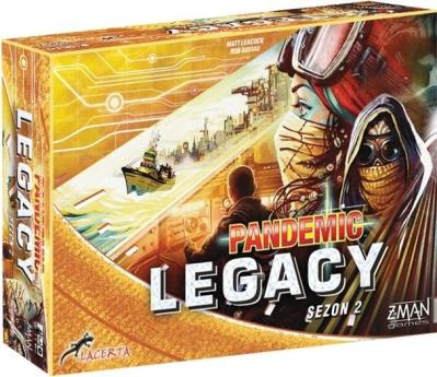 Pandemic Legacy (Pandemia) - Sezon 2 - Edycja żółta. Autor: Rob Daviau, Leacock Matt. SmakLiter.pl Okładka książki Pandemic Legacy (Pandemia) - Sezon 2 - Edycja żółta