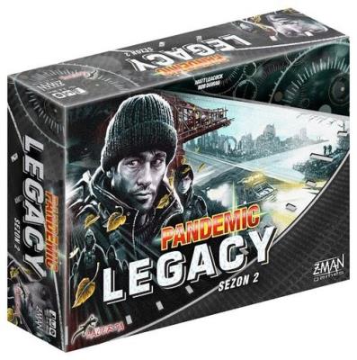 Pandemic Legacy Sezon 2 edycja czarna. Autor: Leacock Matt, Rob Daviau. SmakLiter.pl Okładka książki Pandemic Legacy Sezon 2 edycja czarna