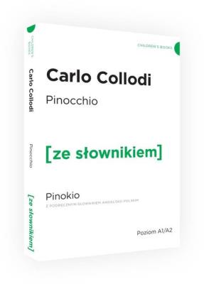 Pinokio ze słownikiem. Autor: Carlo Collodi. SmakLiter.pl Okładka książki Pinokio ze słownikiem
