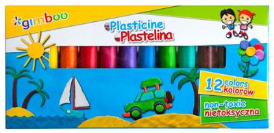 Opakowanie Plastelina Gimboo 12 kolorów