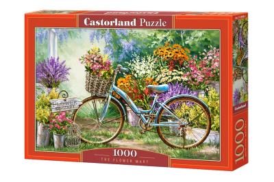 Puzzle 1000 The Flower Mart. Wydawca: Castorland. SmakLiter.pl Opakowanie Puzzle 1000 The Flower Mart
