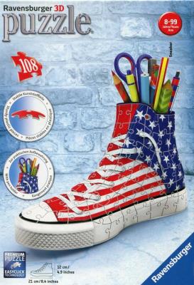 Puzzle 108 Sneaker. Wydawca: Ravensburger. SmakLiter.pl Opakowanie Puzzle 108 Sneaker