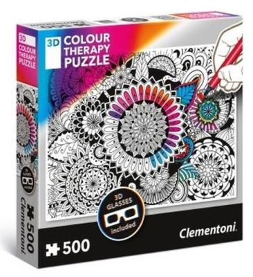 Okładka książki Puzzle 3D Colour Therapy Kwiaty
