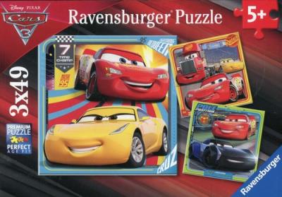 Opakowanie Puzzle 3x49 Auta 3