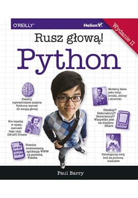 Python Rusz głową!. Autor: Paul Barry. SmakLiter.pl Okładka książki Python Rusz głową!