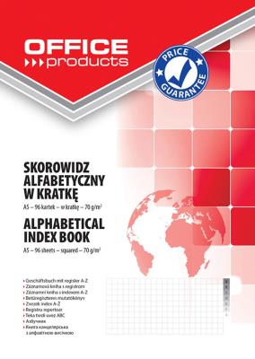 Skorowidz OFFICE PRODUCTS A5 w kratkę. Wydawca: PBS Connect Polska. SmakLiter.pl Opakowanie Skorowidz OFFICE PRODUCTS A5 w kratkę