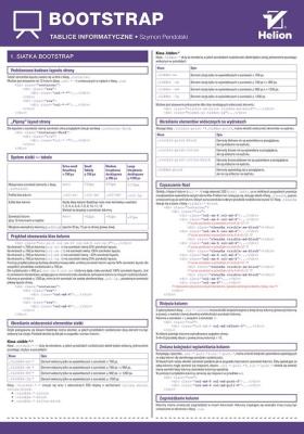 Okładka książki Tablice informatyczne Bootstrap