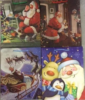 Opakowanie Torebka ozdobna brokat Boże Narodzenie PL-6Br mix