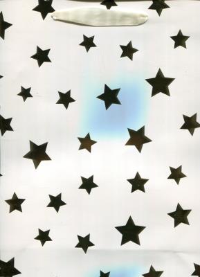 Opakowanie Torebka Świąteczna Pionowa Średnia Złoto