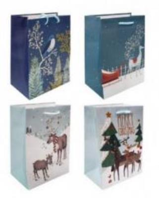 Opakowanie Torebki prezentowe 18x33 12szt Renifer
