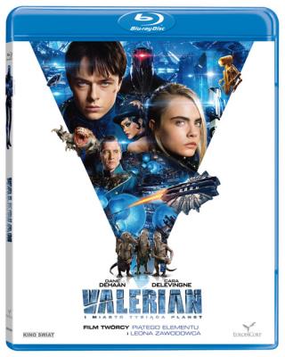 Okładka książki Valerian i miasto tysiąca planet Blu Ray/ Kino Świat