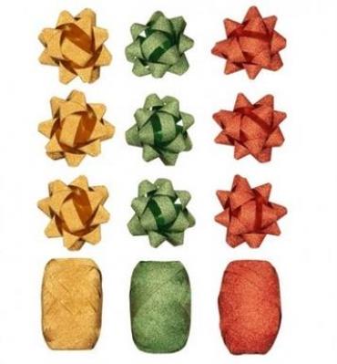 Opakowanie Zestaw do pakowania II rozetki + wstążki