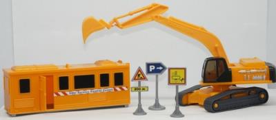 Okładka książki Zestaw konstrukcyjny koparka + kontener 1;48