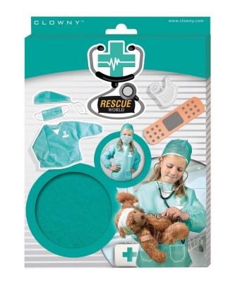 Zestaw małego lekarza - Strój lekarza Rescue. Wydawca: SES NL. SmakLiter.pl Opakowanie Zestaw małego lekarza - Strój lekarza Rescue