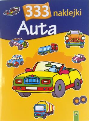 Okładka książki 333 naklejki Auta