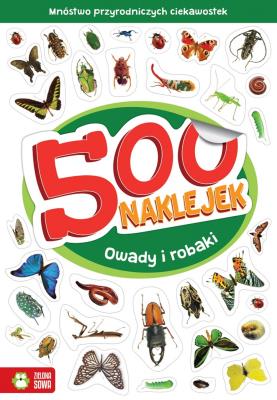 Okładka książki 500 naklejek. Owady i robaki