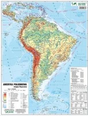 Ameryka PD 1:16 500 000 mapa pol. i fiz. ścienna. Autor: praca zbiorowa. SmakLiter.pl Okładka książki Ameryka PD 1:16 500 000 mapa pol. i fiz. ścienna