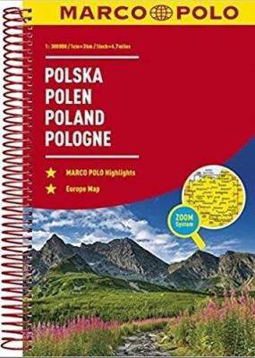 Atlas Polska 1:300 000 MARCO POLO. Autor: Opracowanie zbiorowe. SmakLiter.pl Okładka książki Atlas Polska 1:300 000 MARCO POLO