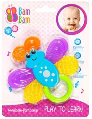 Bam bam grzechotka motyl. Wydawca: Euro-Trade. SmakLiter.pl Opakowanie Bam bam grzechotka motyl