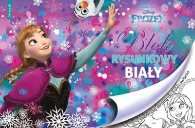 Opakowanie Blok rysunkowy biały A4 20 kartek Kraina Lodu 10 sztuk
