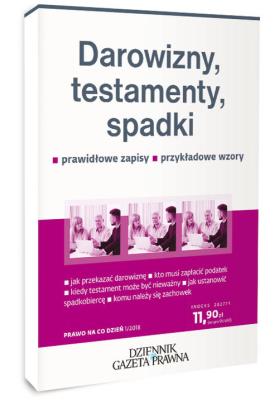 Darowizny, testamenty, spadki. Autor: Michalczuk Damian. SmakLiter.pl Okładka książki Darowizny, testamenty, spadki