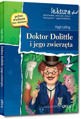Okładka książki Doktor Dolittle i jego zwierzęta z oprac. GREG