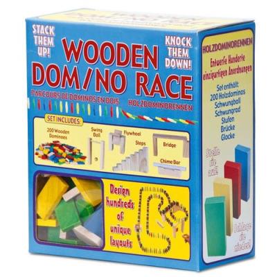 Drewniane domino konstrukcyjne. Wydawca: Tobar. SmakLiter.pl Opakowanie Drewniane domino konstrukcyjne