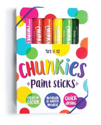 Farba w Kredce Chunkies Paint Sticks 12 kolorów. Wydawca: Kolorowe Baloniki. SmakLiter.pl Opakowanie Farba w Kredce Chunkies Paint Sticks 12 kolorów