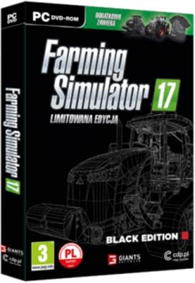 Farming Simulator 17 Black Edition PC. Wydawca: CDP.pl. SmakLiter.pl Opakowanie Farming Simulator 17 Black Edition PC