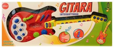 Okładka książki Gitara interaktywna czerwona