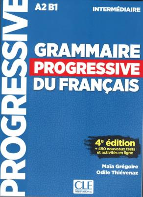 Grammaire progressive niveau interme.A2 B1 4ed+CD. Autor: Gregoire Maia, Thievenaz Odile. SmakLiter.pl Okładka książki Grammaire progressive niveau interme.A2 B1 4ed+CD