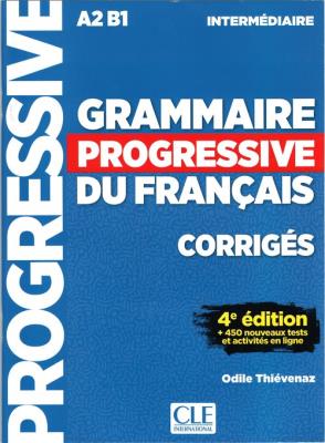 Grammaire progressive niveau interme.A2 B1 4ed klucz. Autor: Thievenaz Odile. SmakLiter.pl Okładka książki Grammaire progressive niveau interme.A2 B1 4ed klucz