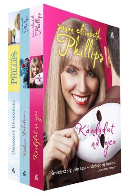 Kandydat na ojca / Kocham bohaterów / Urodzony uwodziciel. Autor: Phillips Susan Elizabeth. SmakLiter.pl Okładka książki Kandydat na ojca / Kocham bohaterów / Urodzony uwodziciel