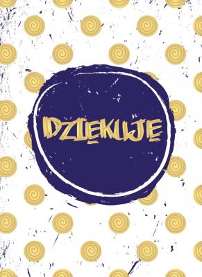 Okładka książki Karnet B6 Dziękuję