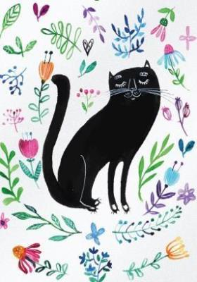 Opakowanie Karnet B6 Kot czarny