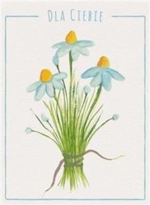 Opakowanie Karnet B6 Kwiaty akwarela. Stokrotka
