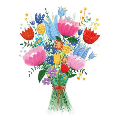 Opakowanie Karnet B6 Kwiaty bukiet