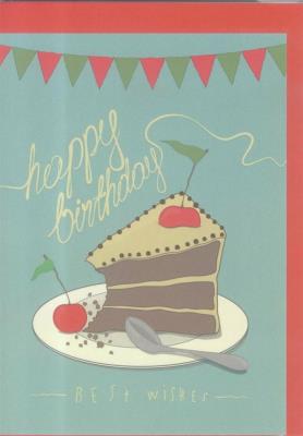 Opakowanie Karnet B6 Urodziny. Tort