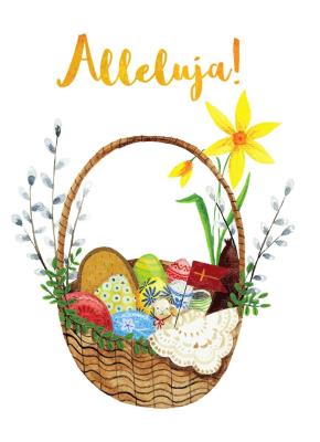 Opakowanie Karnet B6 Wielkanoc Koszyczek