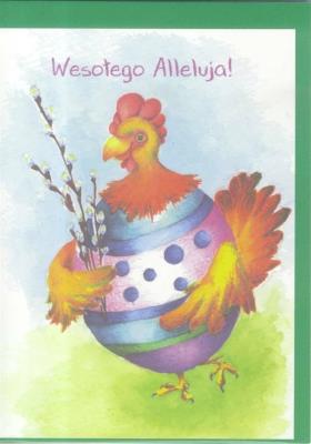 Opakowanie Karnet B6 Wielkanoc. Kura. Wesołego Alleluja!