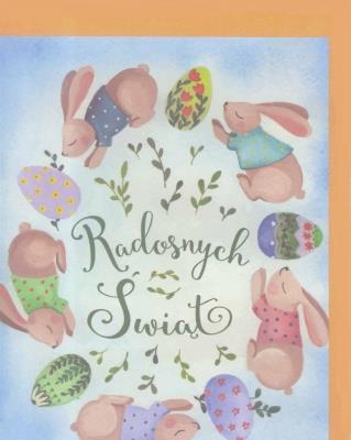 Opakowanie Karnet B6 Wielkanoc Zajączki