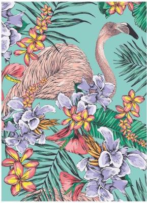 Opakowanie Karnet B6 z kopertą Flamingo