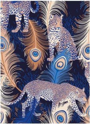 Opakowanie Karnet B6 z kopertą Leopards