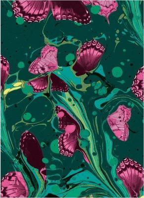 Opakowanie Karnet B6 z kopertą Marble Butterflies