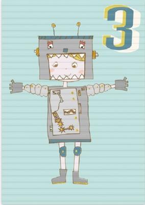 Opakowanie Karnet B6 z kopertą Urodziny 3 chłopiec